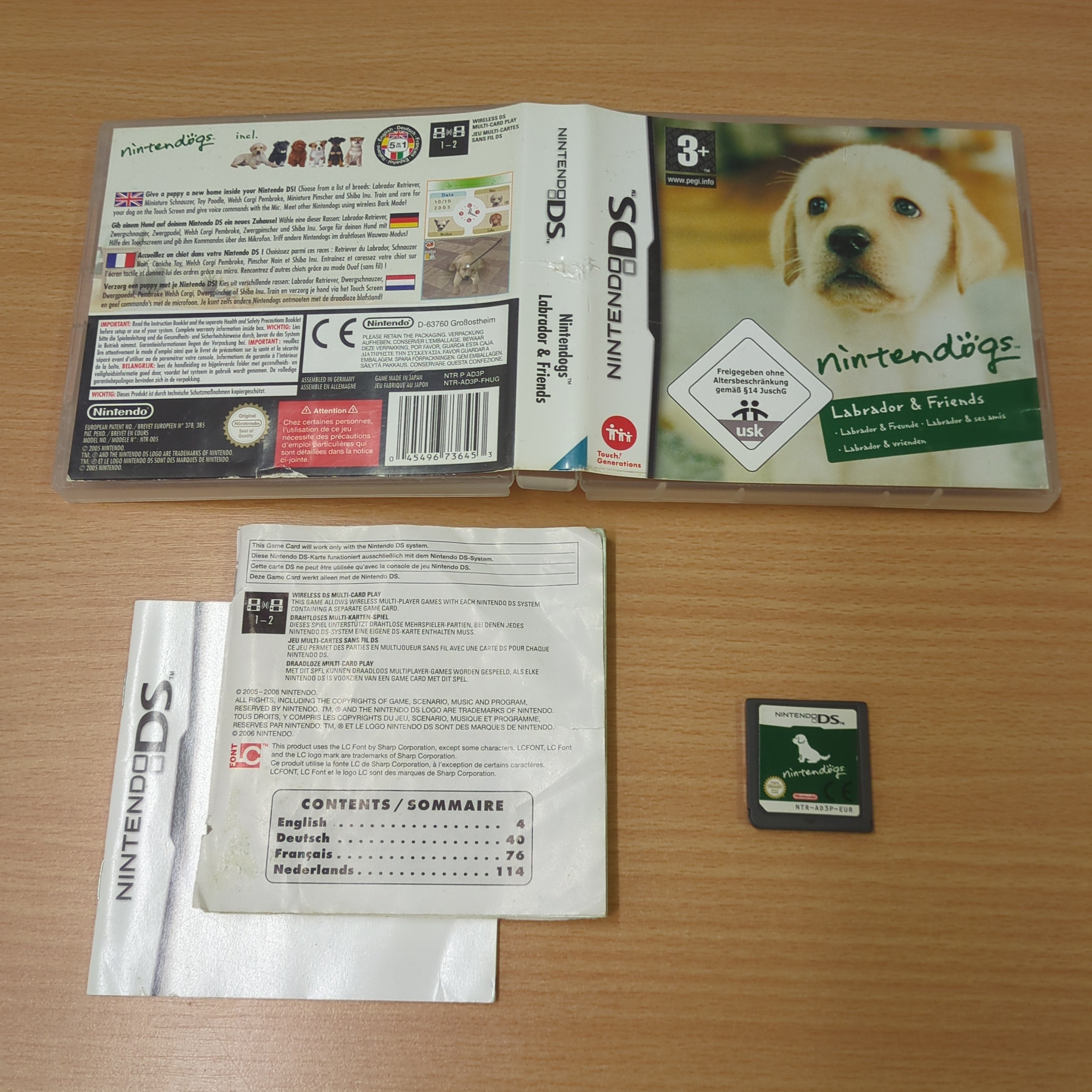 Nintendogs Labrador & Friends Nintendo DS game Nintendogs Labrador & Friends Nintendo DS game